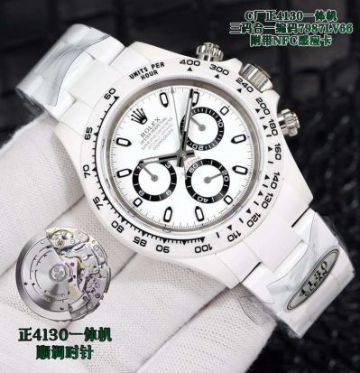 Clean Factory Swiss ROLEX Daytona Replica 4130 Movement 40*12.4MM Ceramics Case Watch